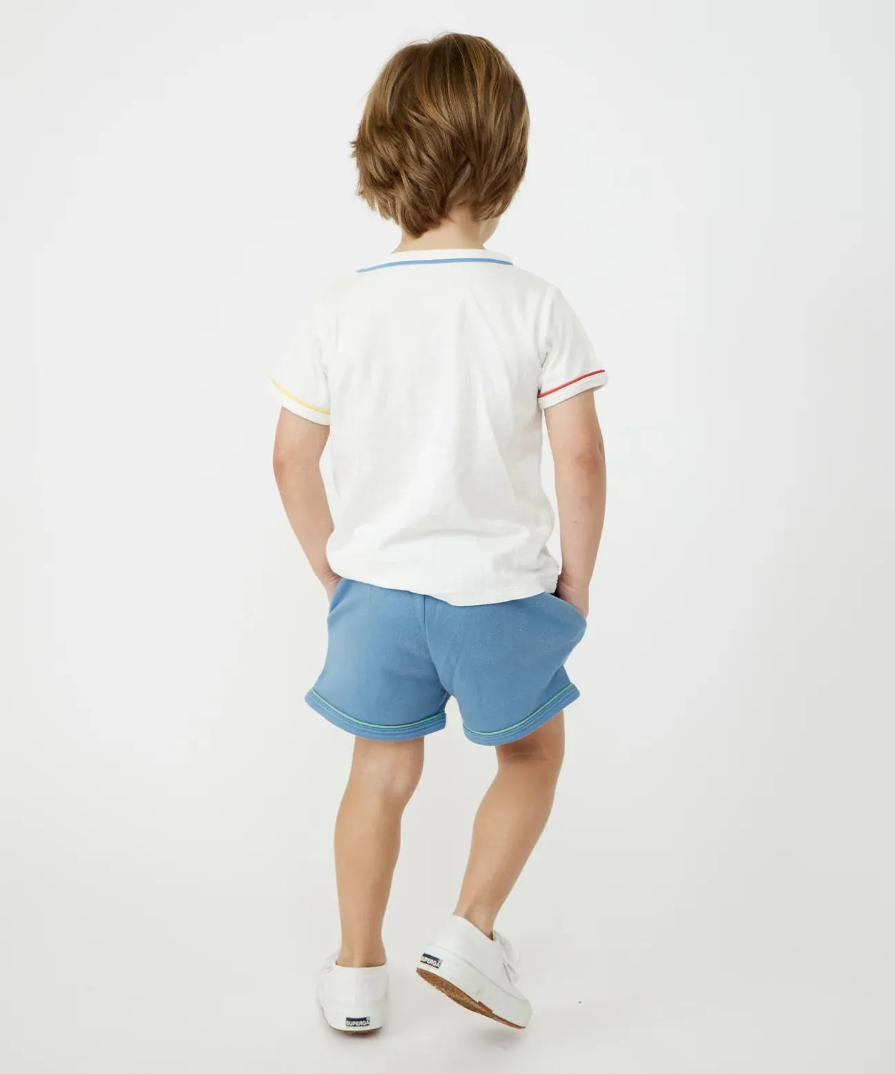 Bailey Baby Short - Dusty Blue *LAST ONE - 24m*