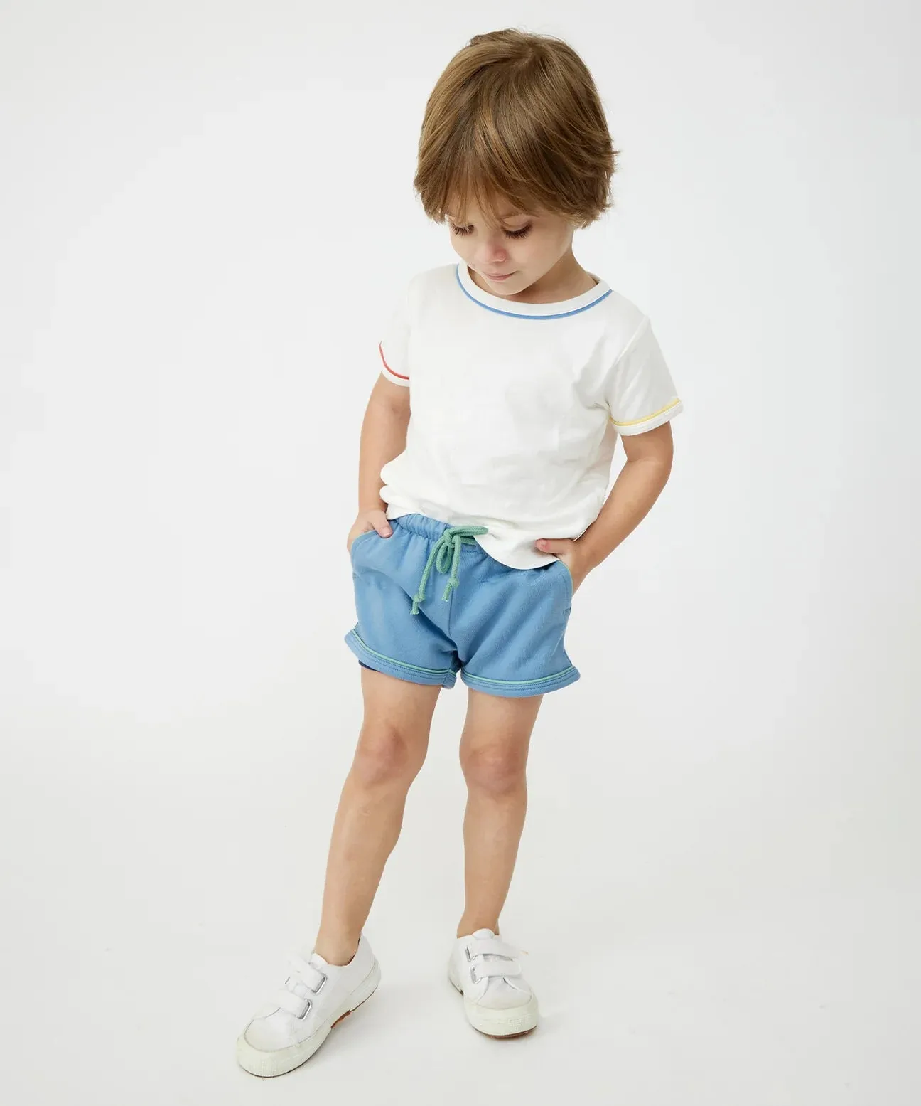 Bailey Baby Short - Dusty Blue *LAST ONE - 24m*