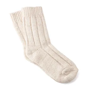 Birkenstock Cotton Twist Crew Sock (Women) - Off White