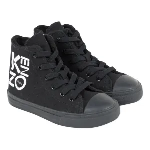 Black Logo High-Top Sneakers  - FINAL SALE