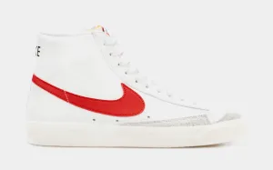 Blazer Mid ’77 Vintage Mens Basketball Shoes (White/Red)