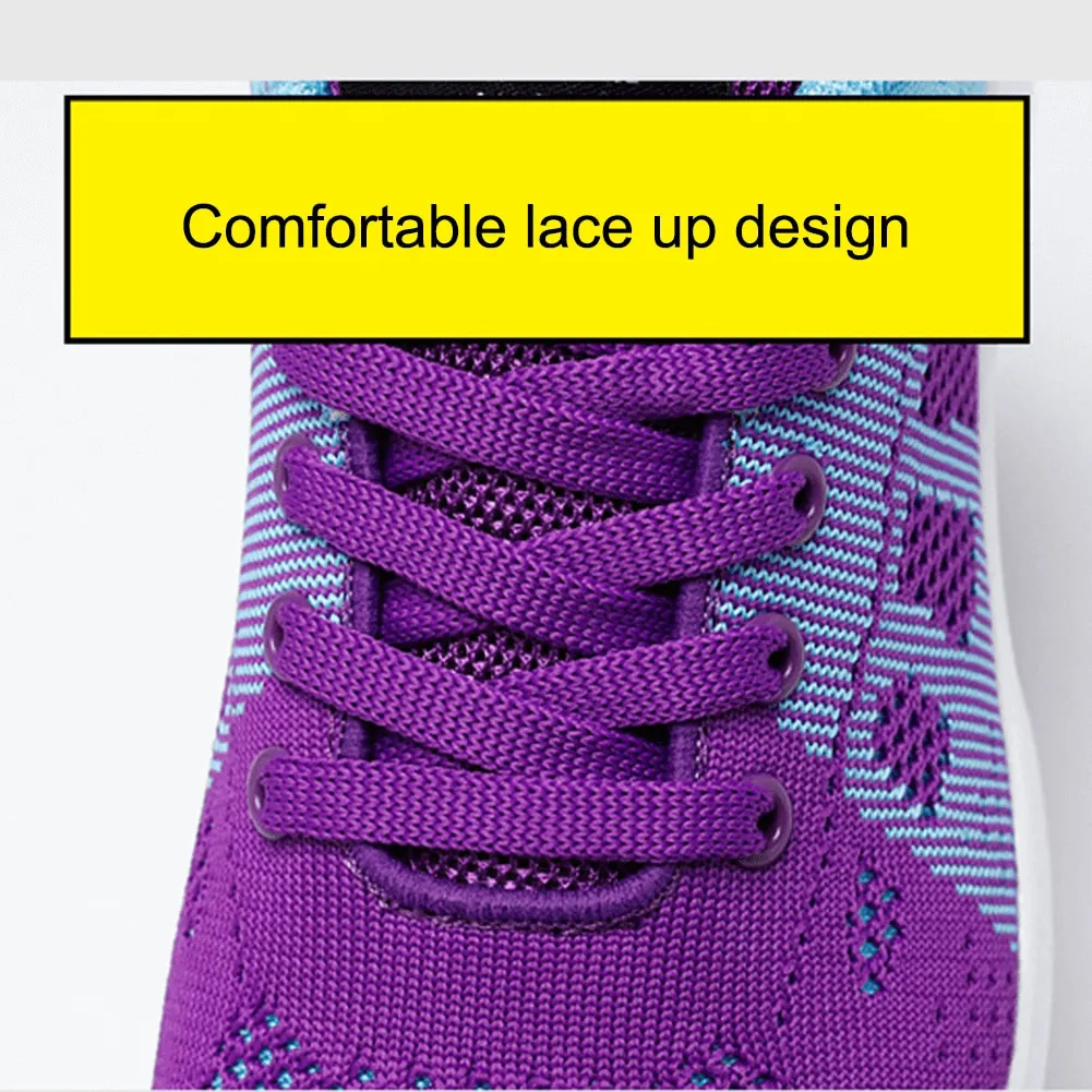 Breathable Wear-Resistant Lace-up Cushioned Running Shoes - SF0888