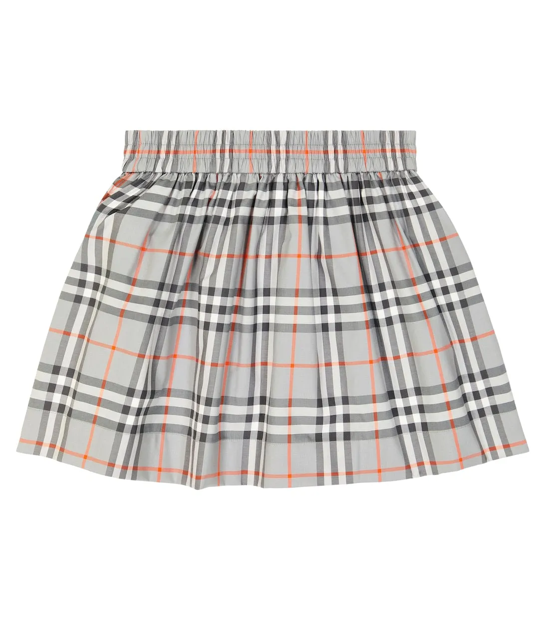 Burberry Kids cotton plaid skirt, multicolor