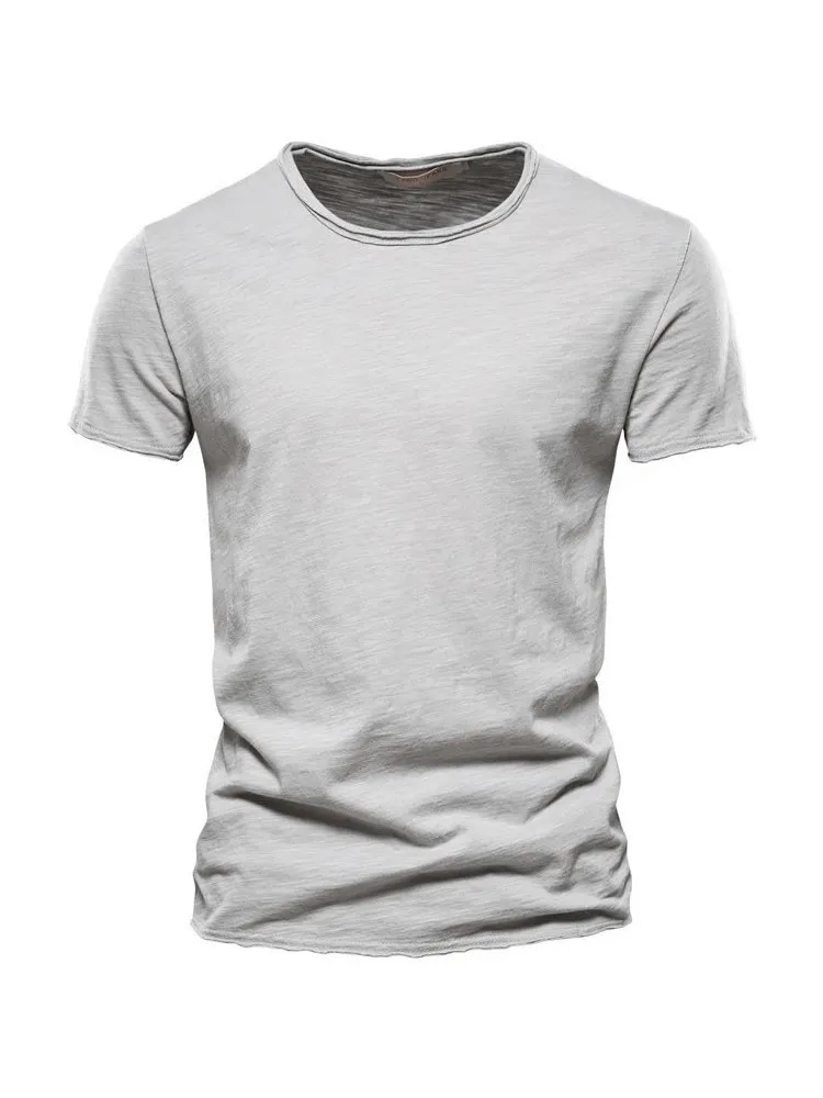 Casual Solid Color Sports Crew Neck T-Shirt For Men - SF1785