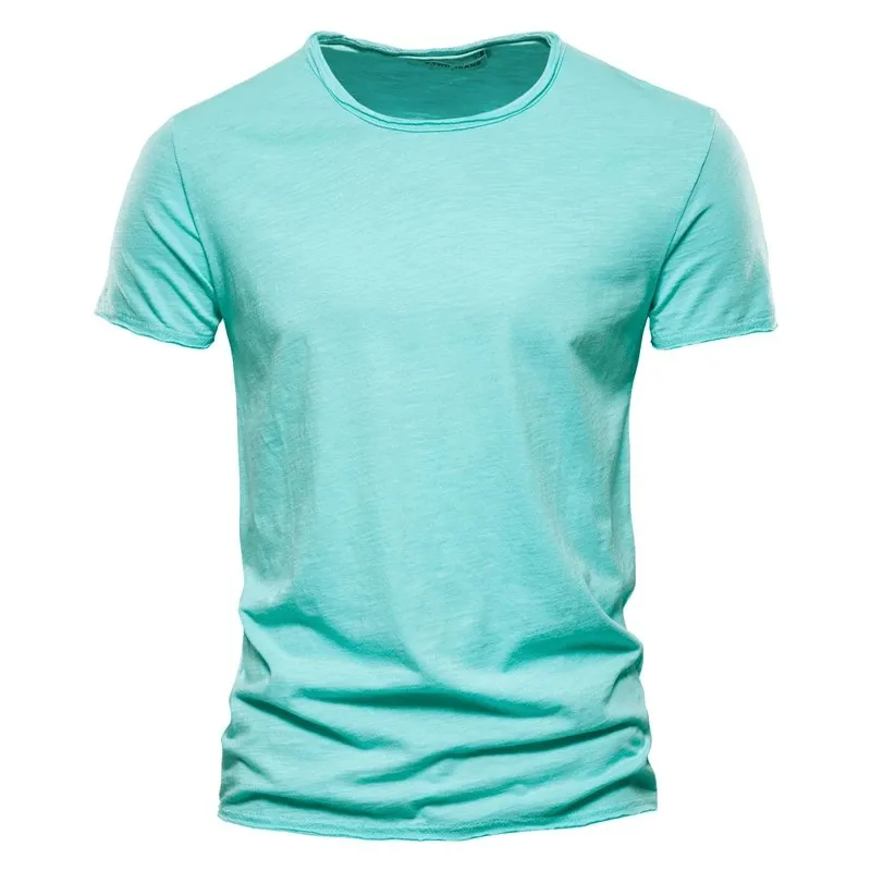 Casual Solid Color Sports Crew Neck T-Shirt For Men - SF1785