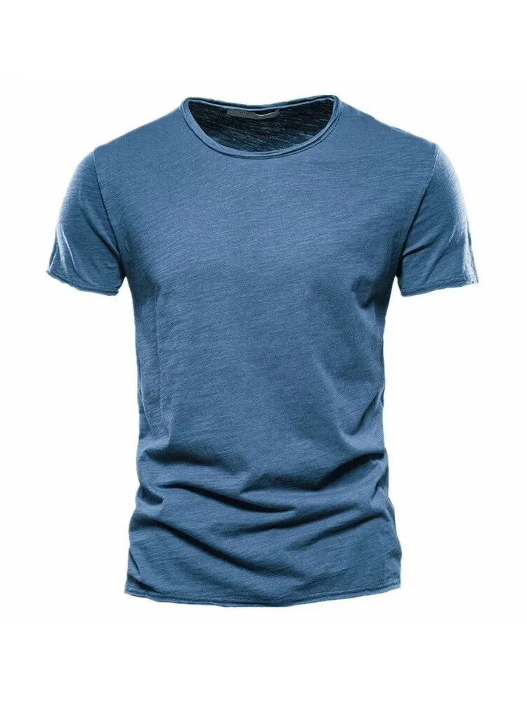 Casual Solid Color Sports Crew Neck T-Shirt For Men - SF1785