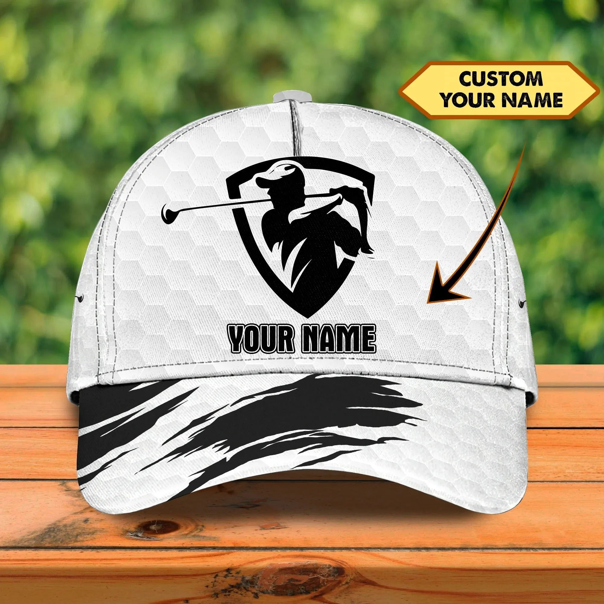 Custom Name 3D Full Print Cap Gifts For A Golf Lover, Golfing Cap Hat For Men, Summer Cap For Golfer