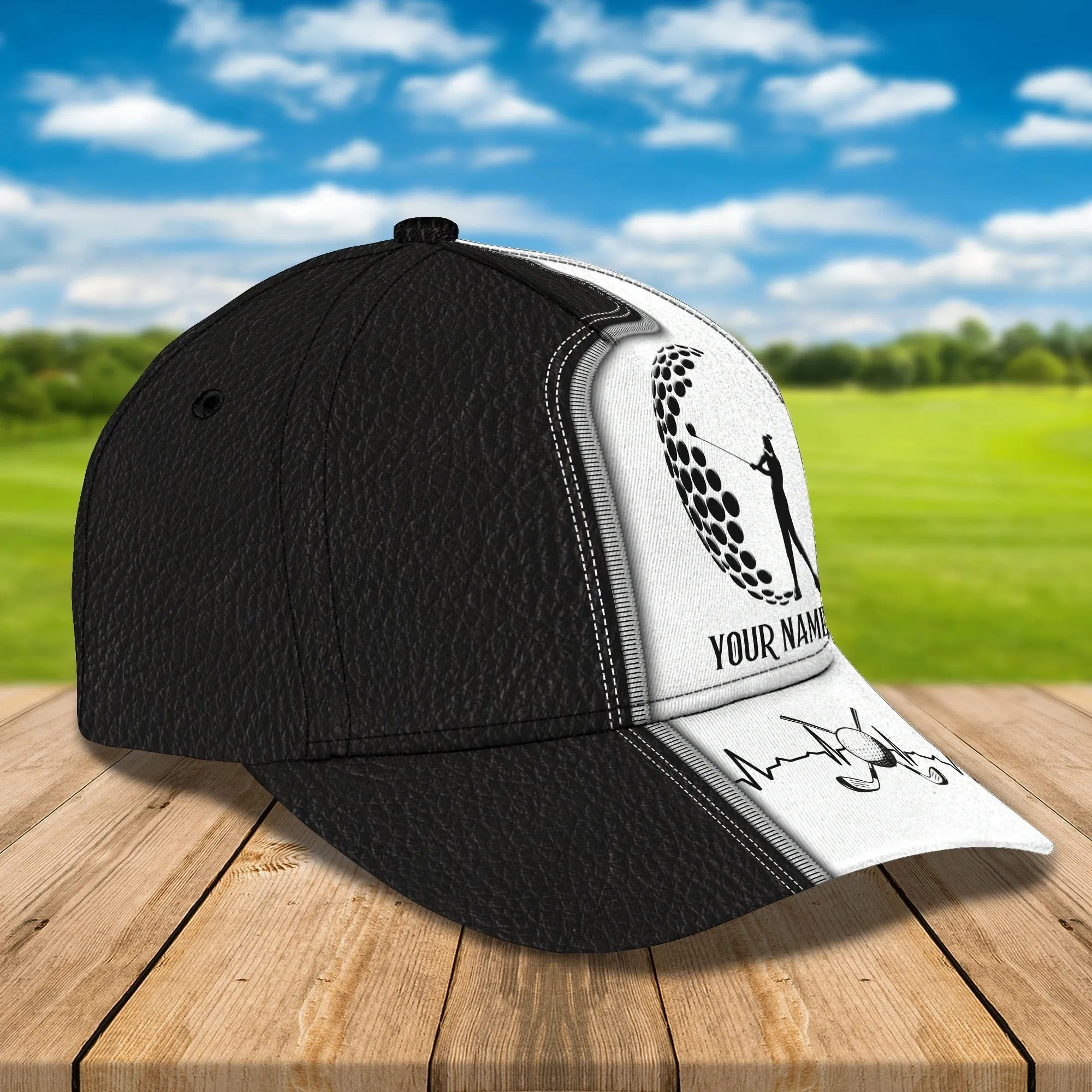 Customized With Name 3D All Over Print Womens Golf Cap, Golf Hat For Girl, Golf Cap Woman