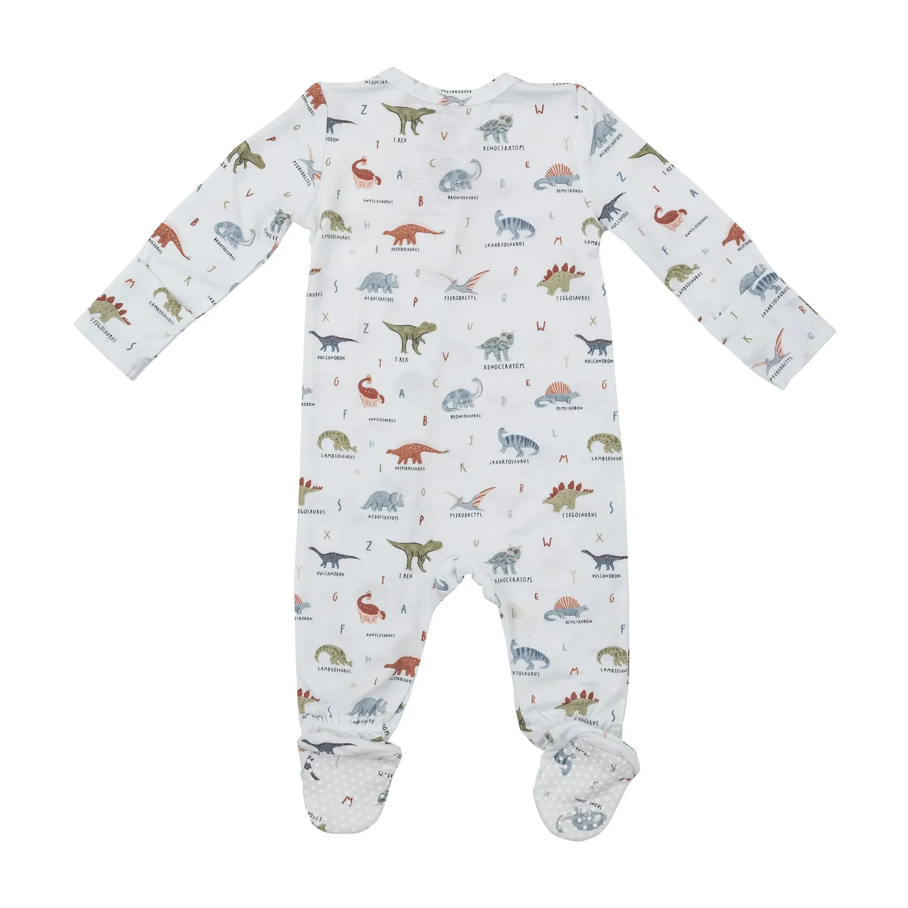 Dinosaur ABC 2 Way Zipper Footie