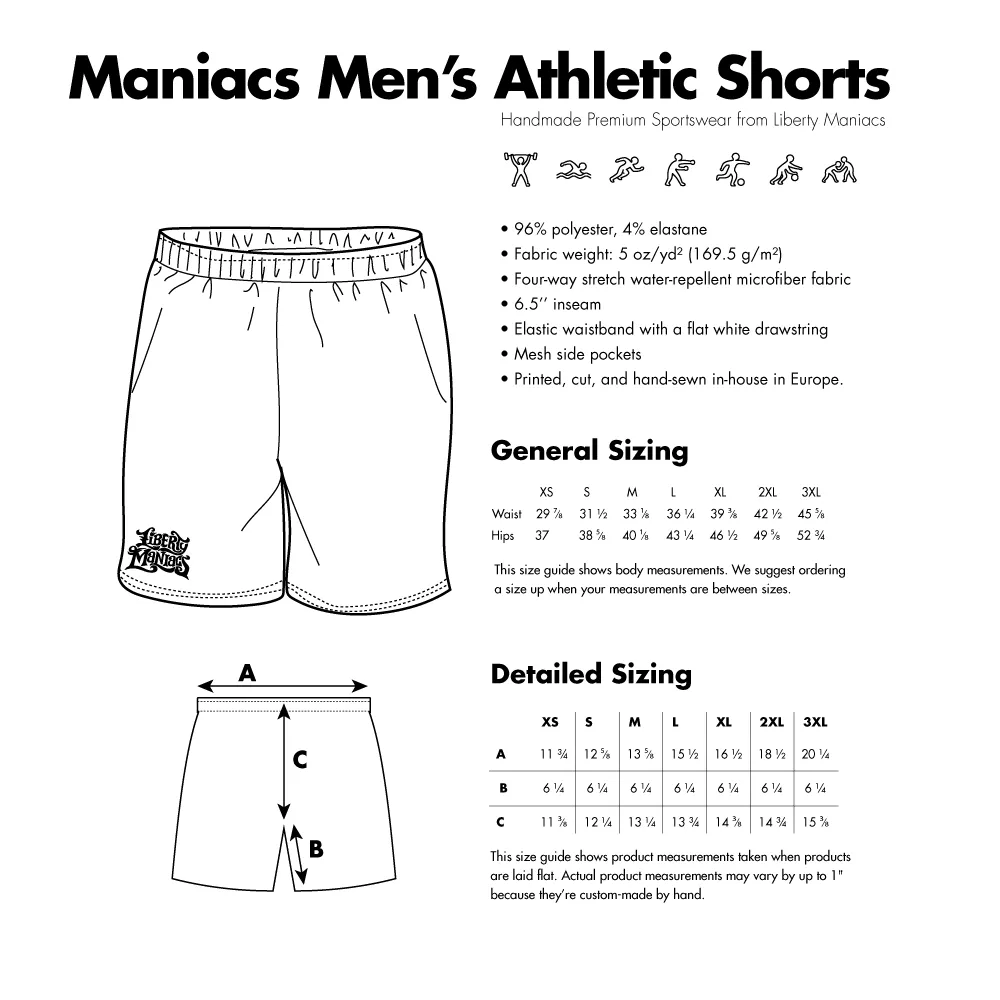 Electric Tiger Men's Athletic Long Shorts