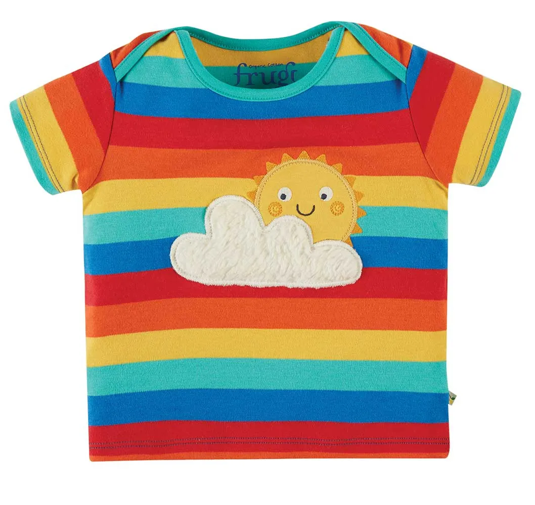 Frugi Bobster Applique Rainbow T-shirt