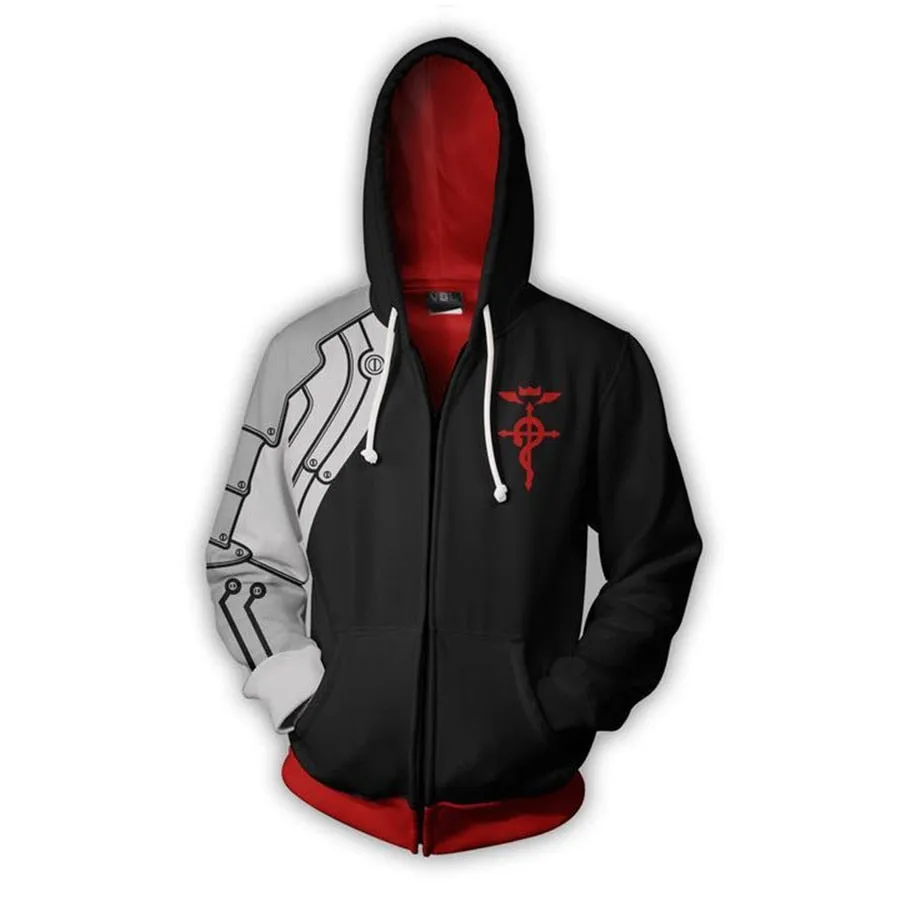 Fullmetal Alchemist Edward Elric Hoodie Jackets