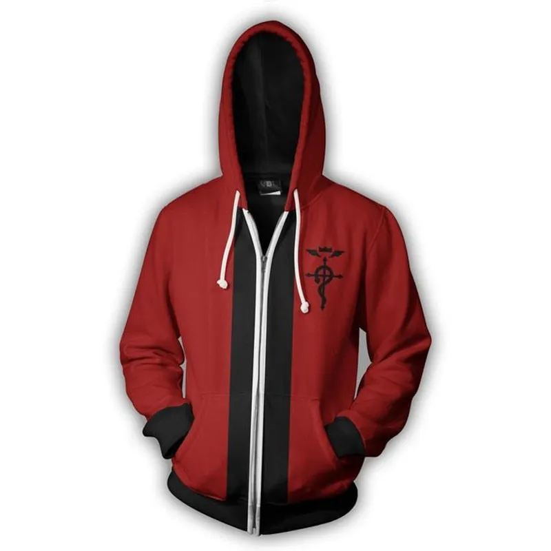 Fullmetal Alchemist Edward Elric Hoodie Jackets