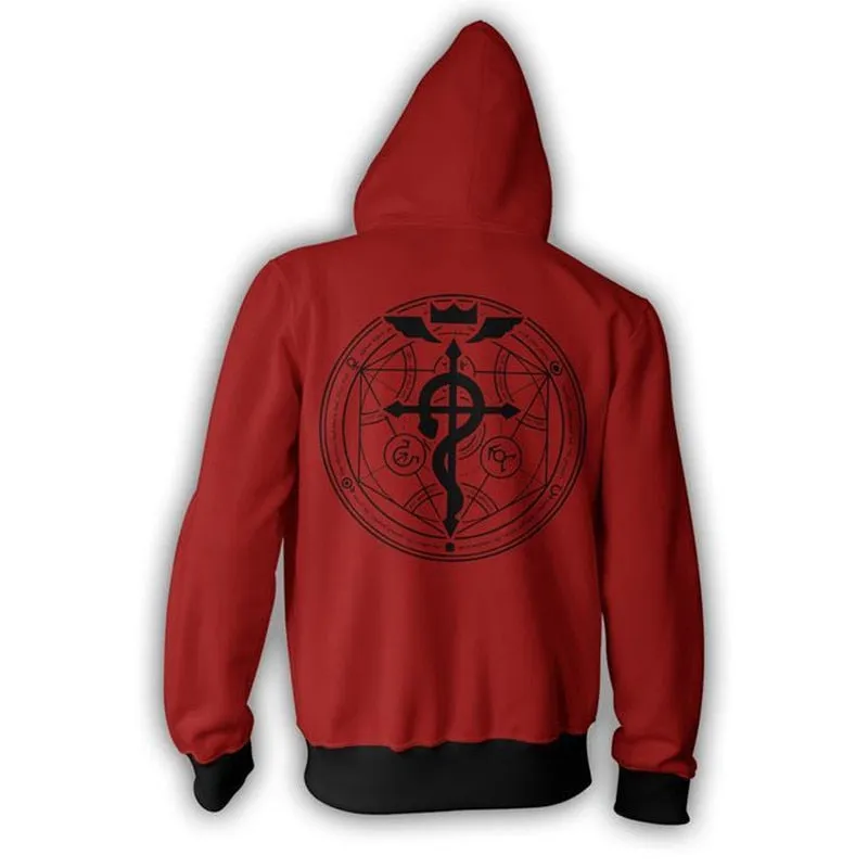 Fullmetal Alchemist Edward Elric Hoodie Jackets