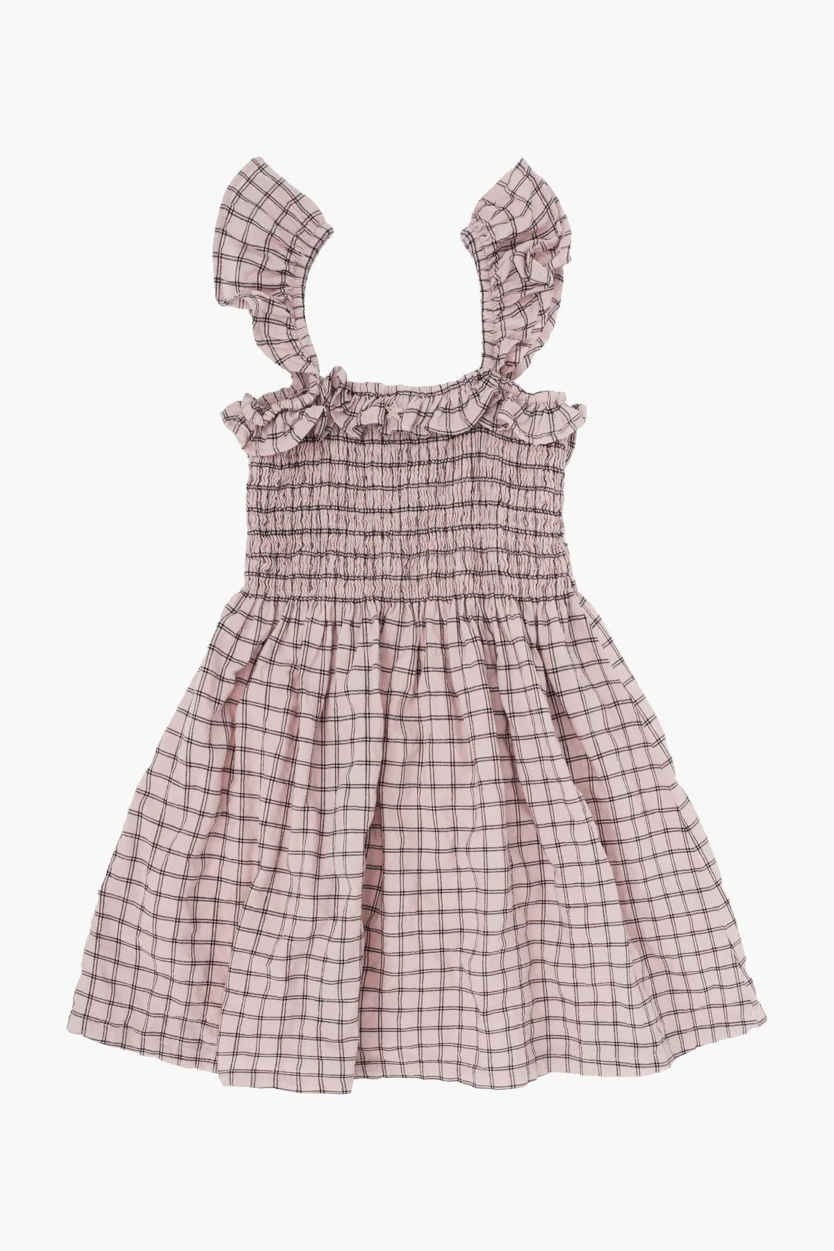 Girls Dress Tocoto Vintage Check Pink