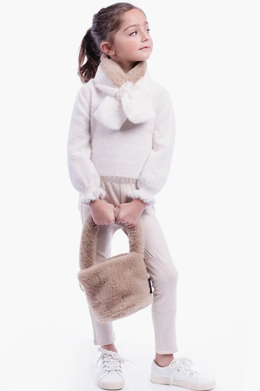 Girls Sweater Imoga Bettie - Snow