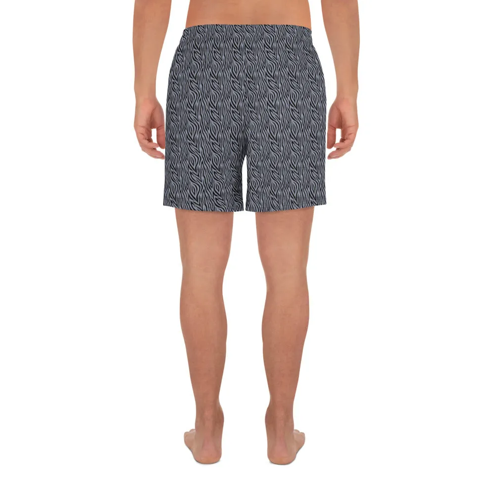 Grey Zebra Mens Shorts