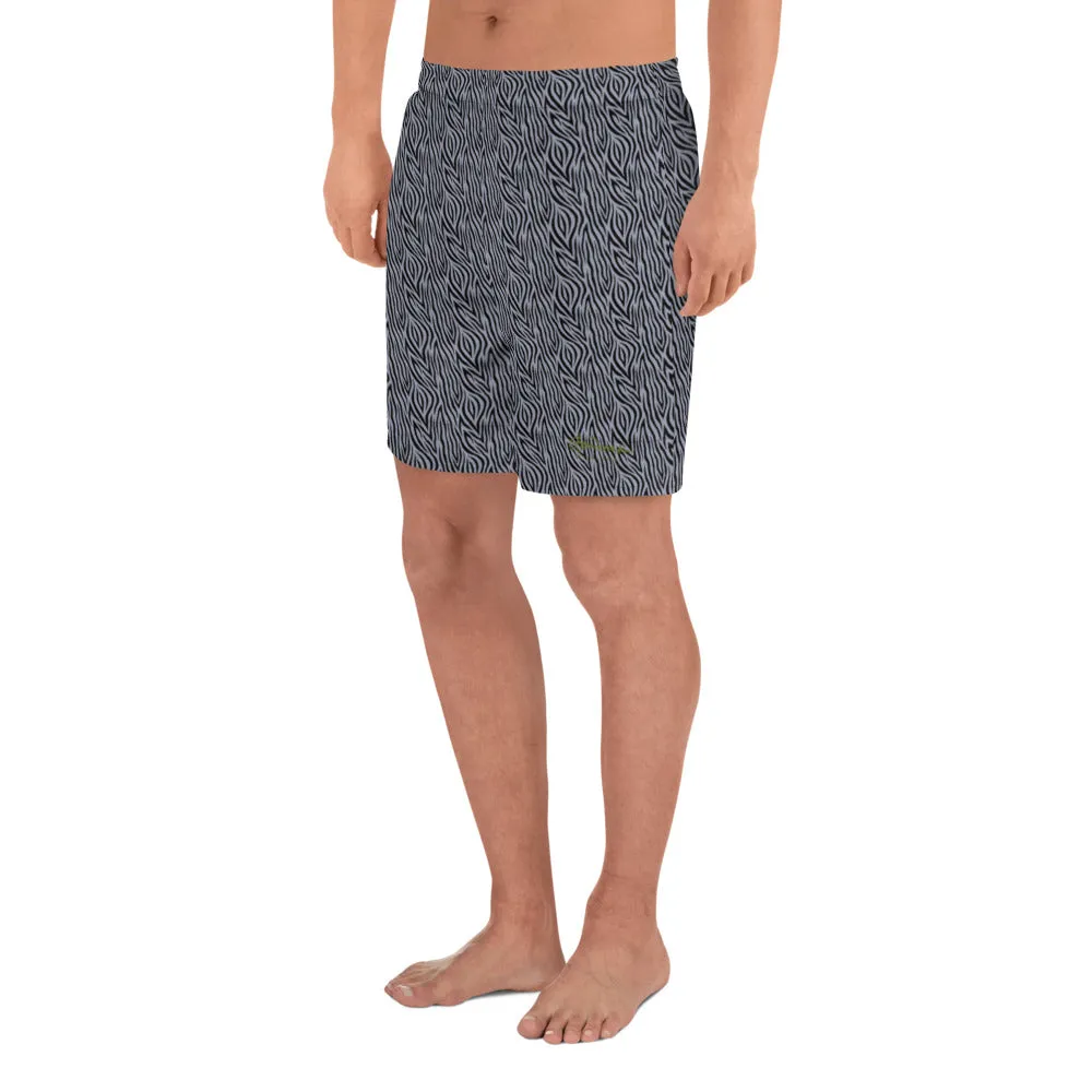 Grey Zebra Mens Shorts