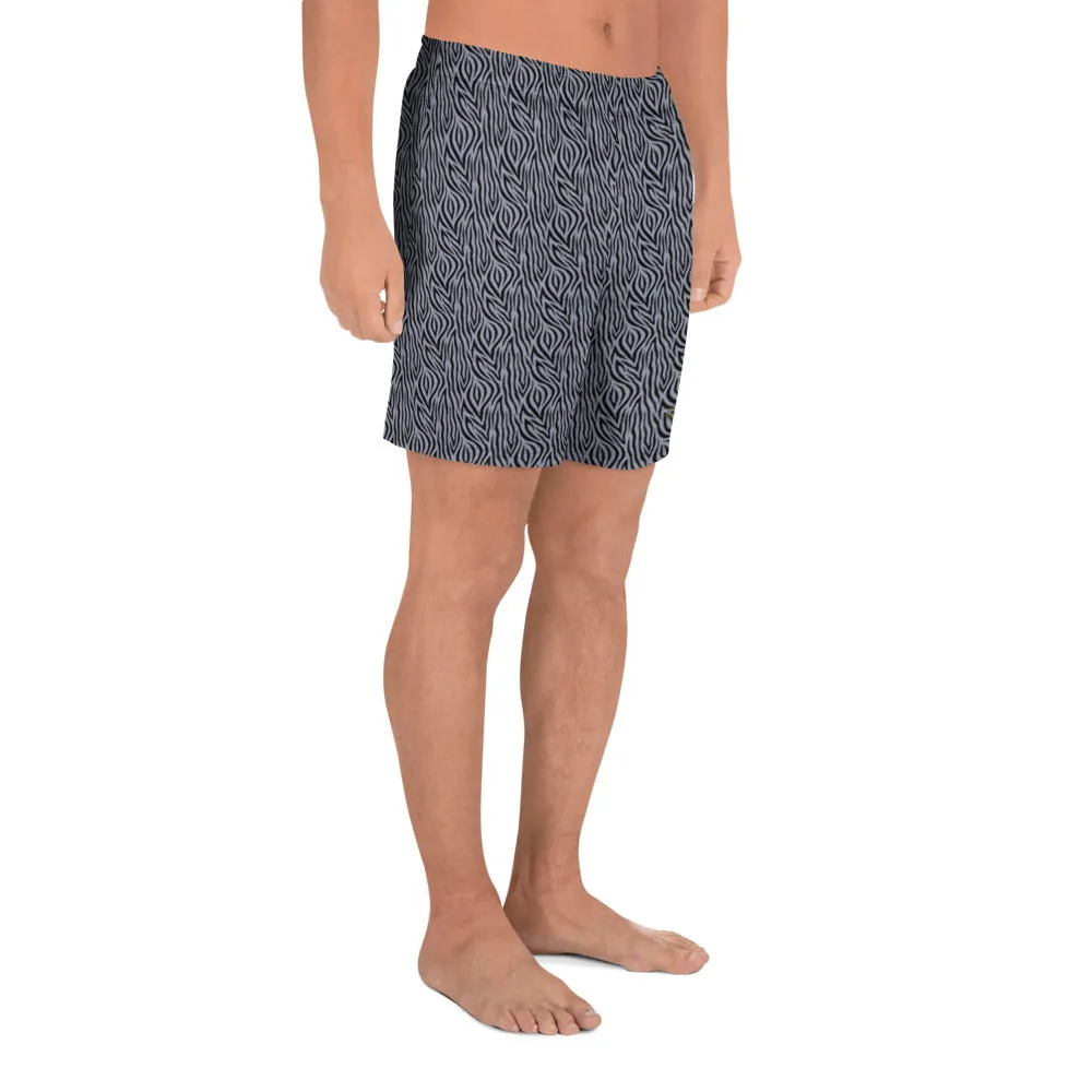 Grey Zebra Mens Shorts