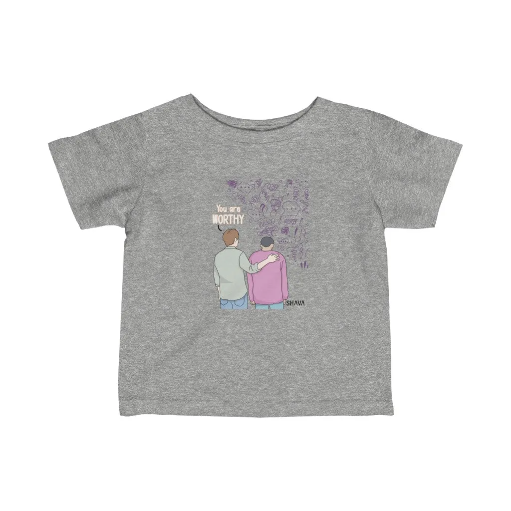 IAC  KIDS T-Shirts Infant Fine Jersey Tee / You are Worthy (Anxiety)