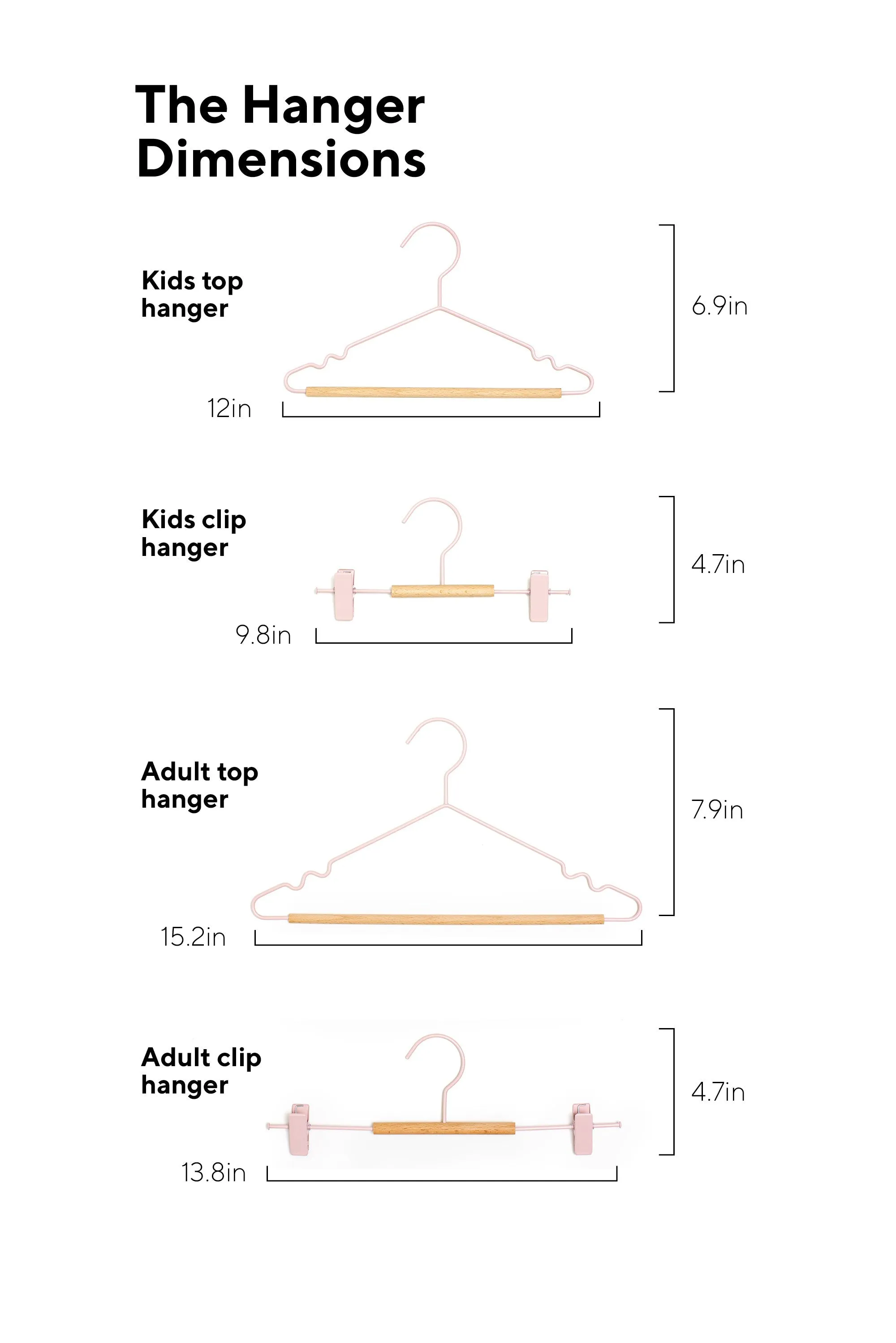 Kids Top Hangers In Blush