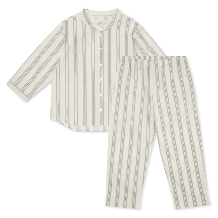 Konges Sløjd Standard Havet Vintage Stripe Kids Pyjamas Blue