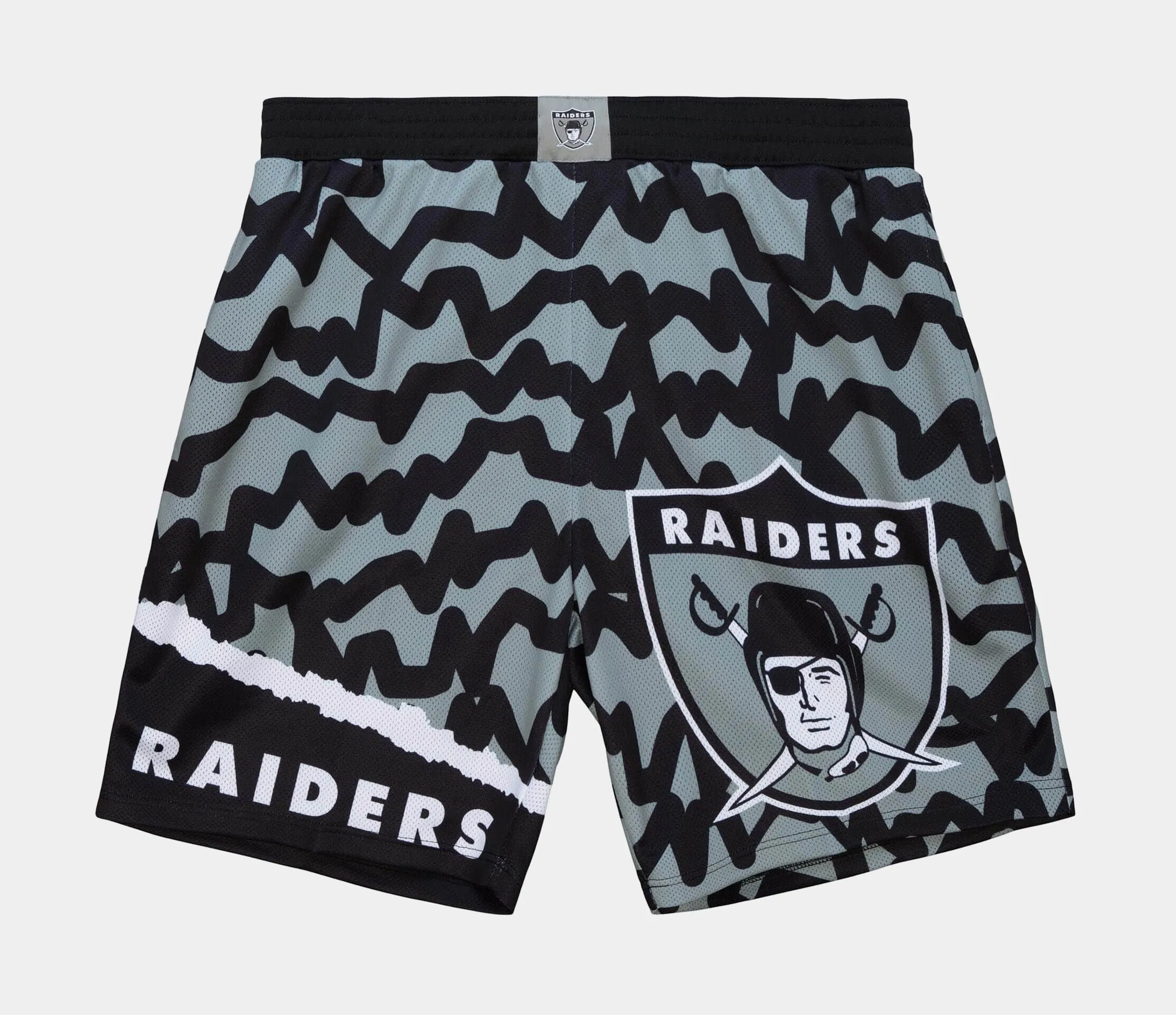 Las Vegas Raiders Jumbotron 2.0 Sublimated Shorts Mens Shorts (Black/Grey)