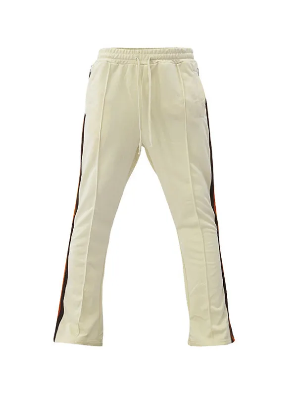 Men's Patchwork Flared Sweatpants