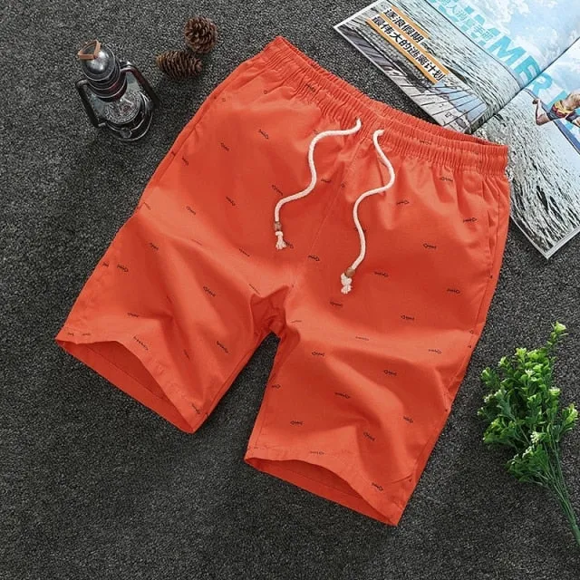 Mens Shorts Casual Short Pants Men Sports Cropped Shorts Drawstring Shorts Men's Clothing Korean Fashion Shorts for Men Printed