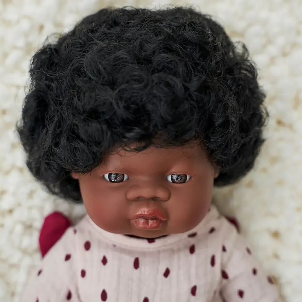 Miniland - Baby Doll African Girl 15''