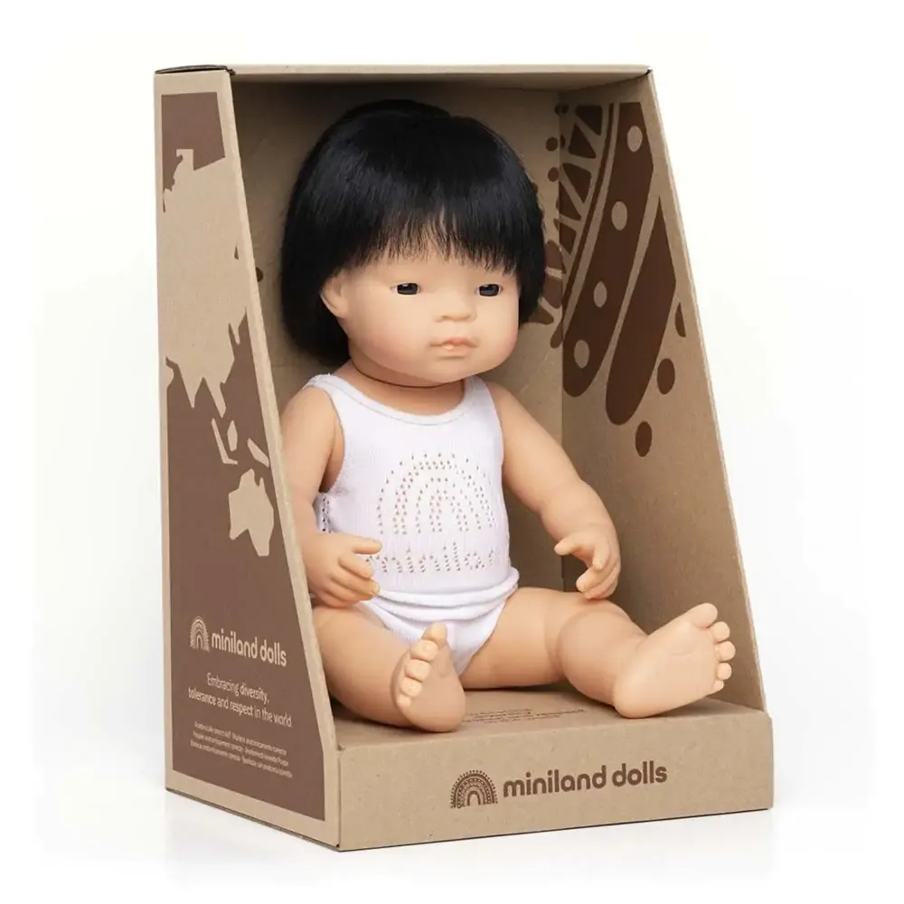 Miniland - Baby Doll - Asian Boy 38cm