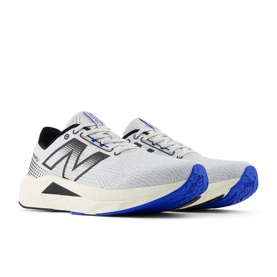 NEW BALANCE MEN'S  FUELCELL PROPEL V5 GREY/WHITE SHOES (WIDTH D)