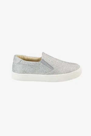 Old Soles Glam Silver Hoff Slip-on Kids Shoes