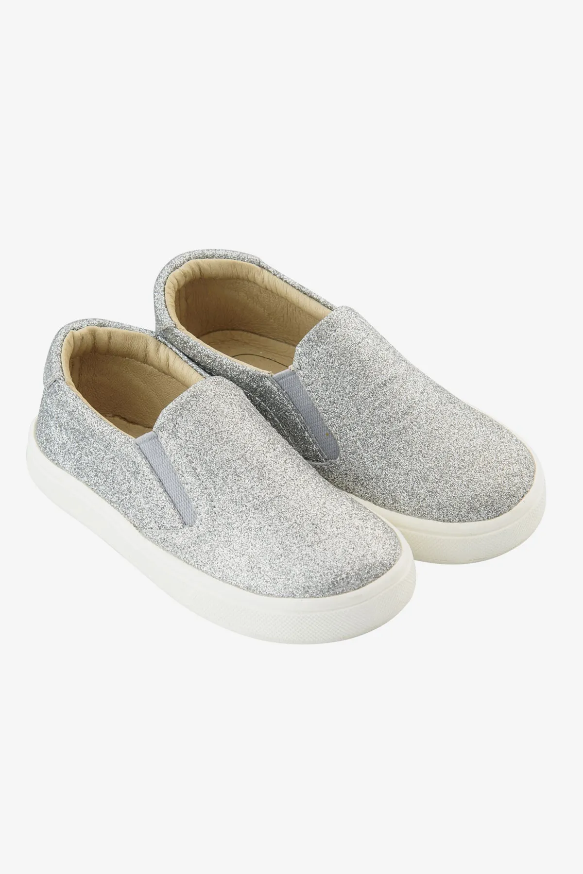 Old Soles Glam Silver Hoff Slip-on Kids Shoes