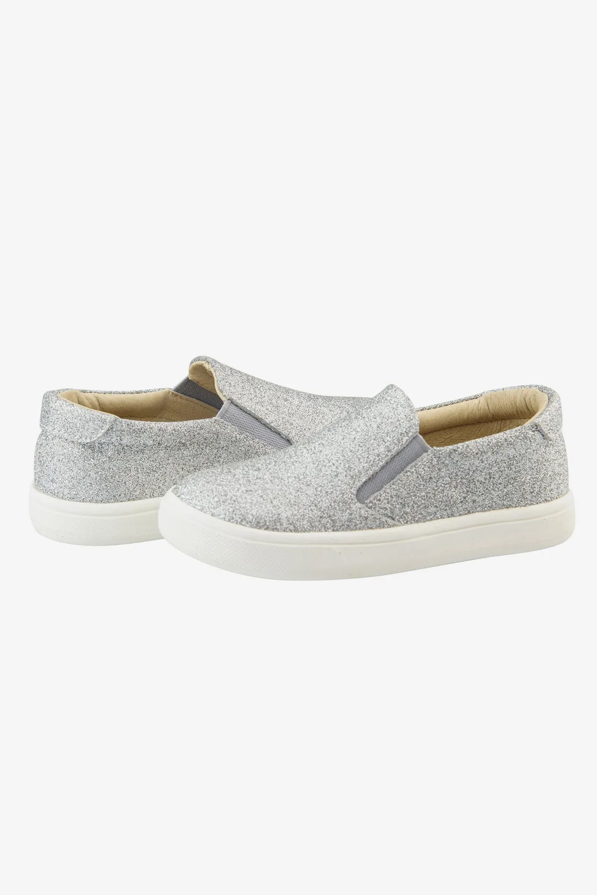 Old Soles Glam Silver Hoff Slip-on Kids Shoes