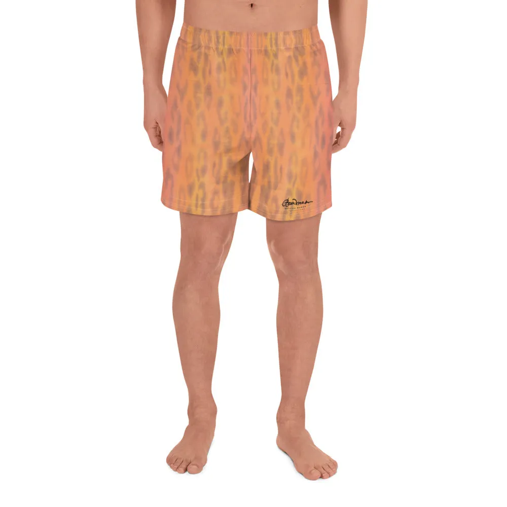 Ombre Leopard Mens Shorts