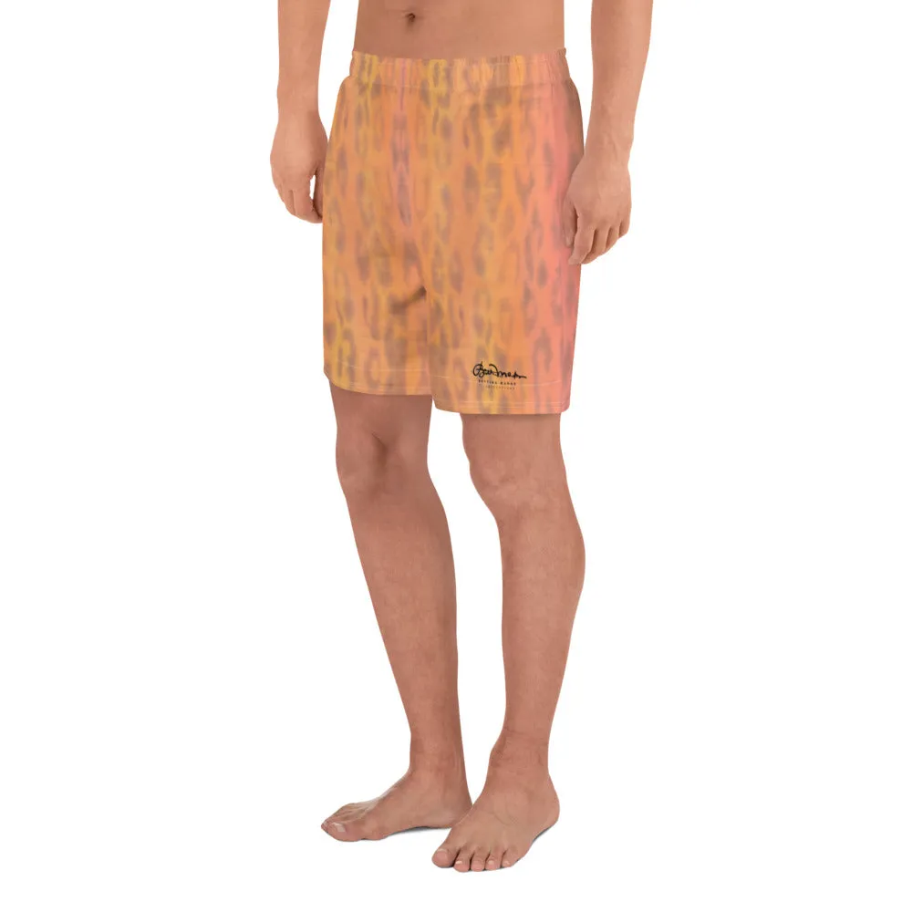 Ombre Leopard Mens Shorts