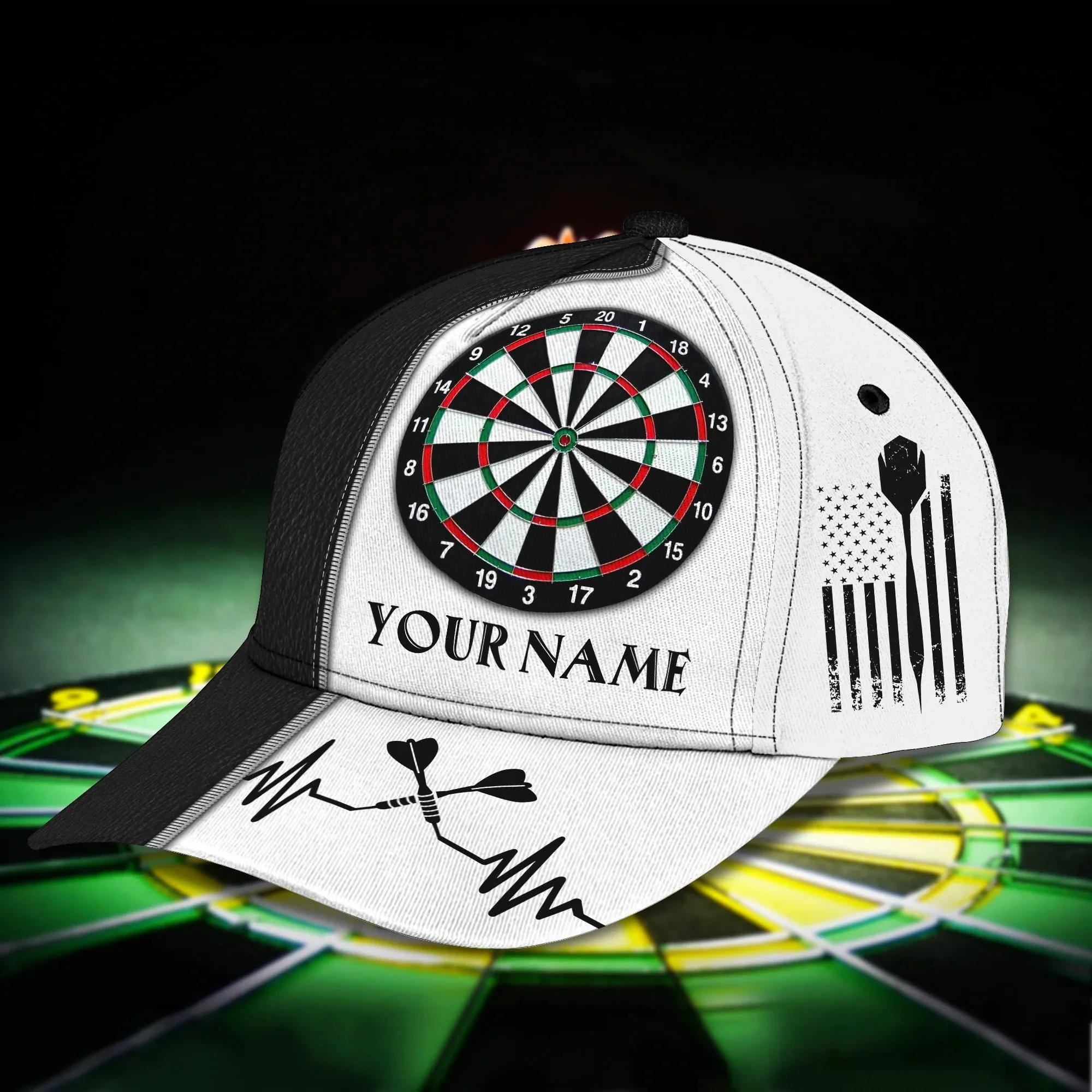 Personalized 3D Full Print Dart Cap For Men And Woman, Dart Lover Gifts, Dart Cap Hat