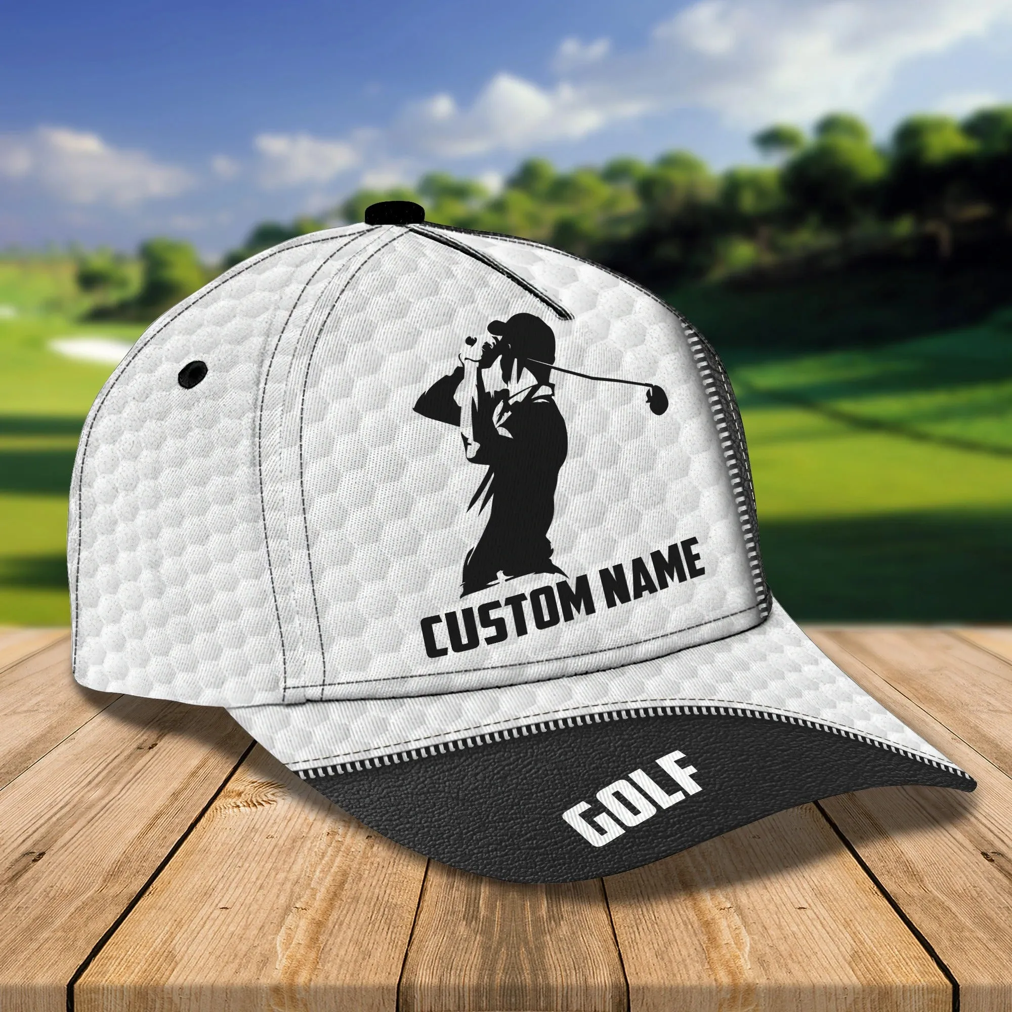 Personalized  Golf Mens Cap Hat Full Printing, 3D Baseball Cap For Gofler, Dad Golf Gifts, Father Day Golfer Gift