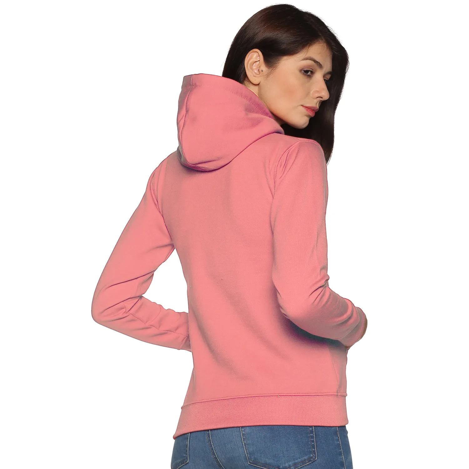 Prokick Sports Women Hooded Sweat Shirt , Pink