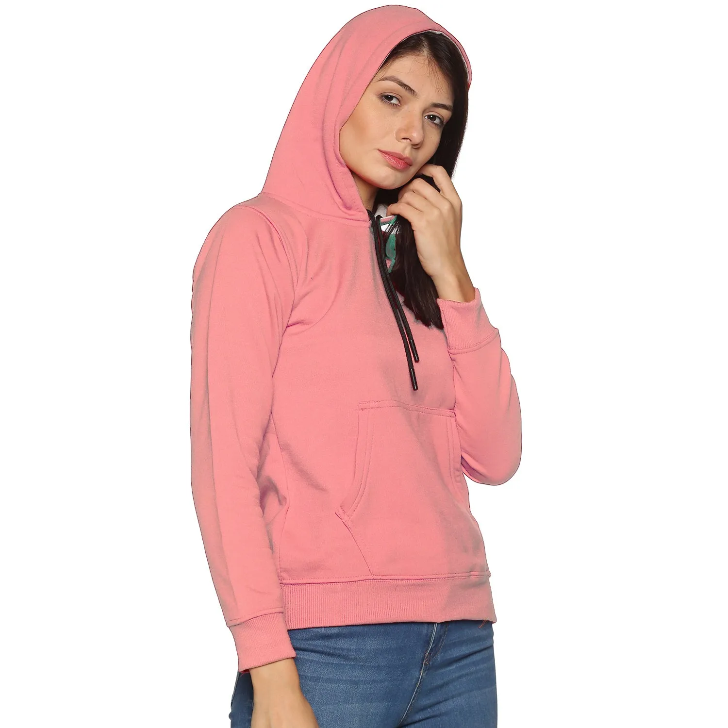 Prokick Sports Women Hooded Sweat Shirt , Pink