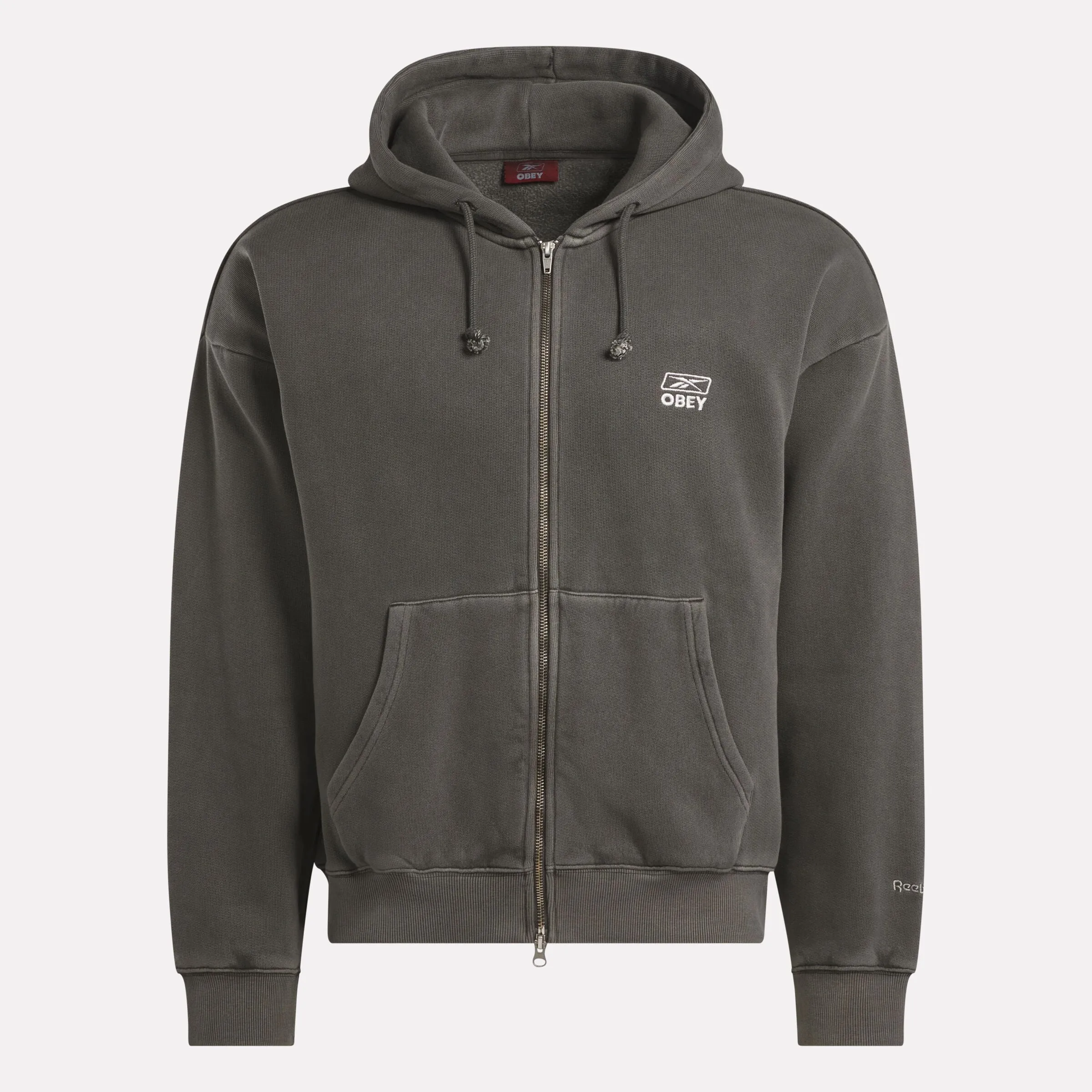 Reebok X Obey Zip Hoodie Washed Black