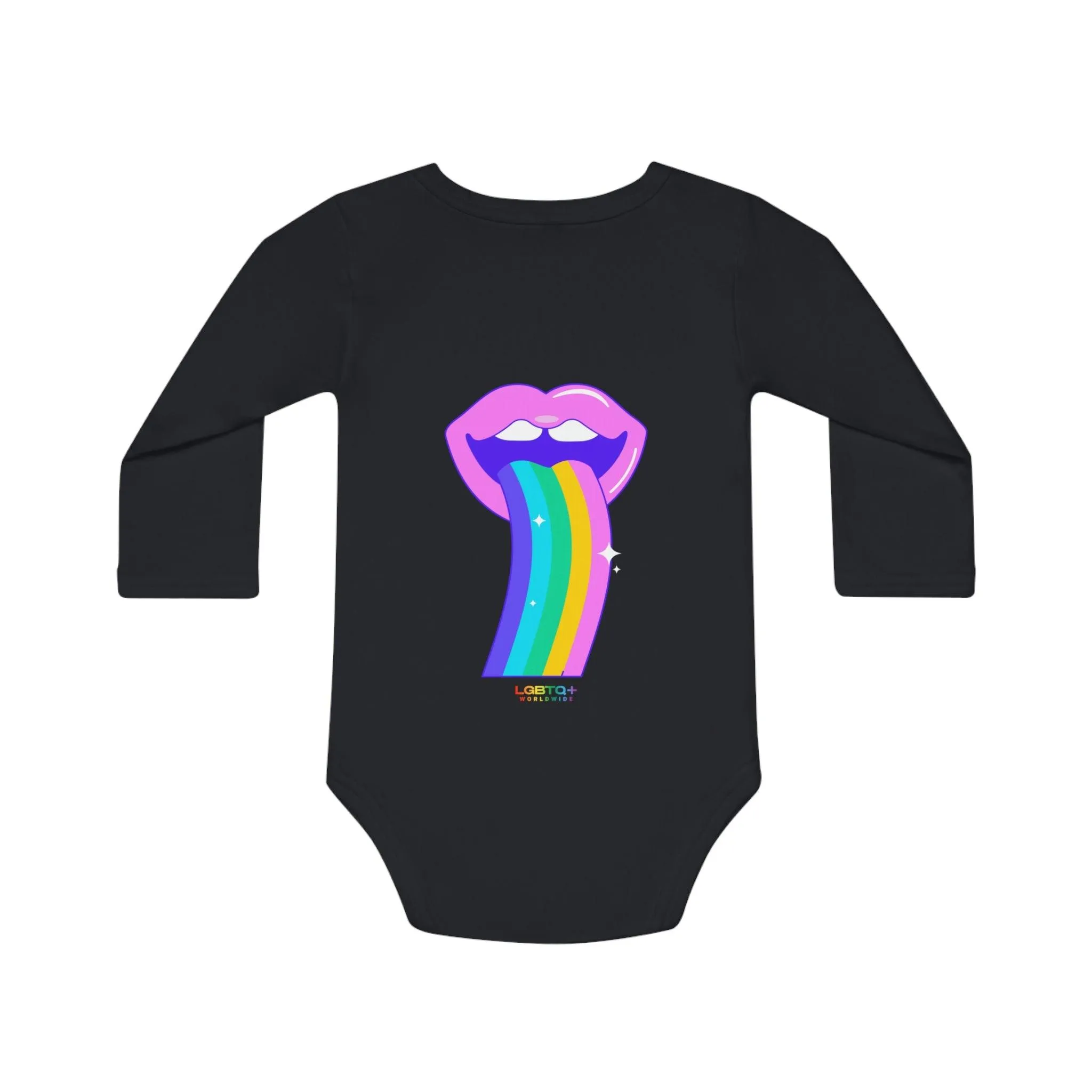 ,,REGENBOGEN ZUNGE" Organischer Baby Strampler