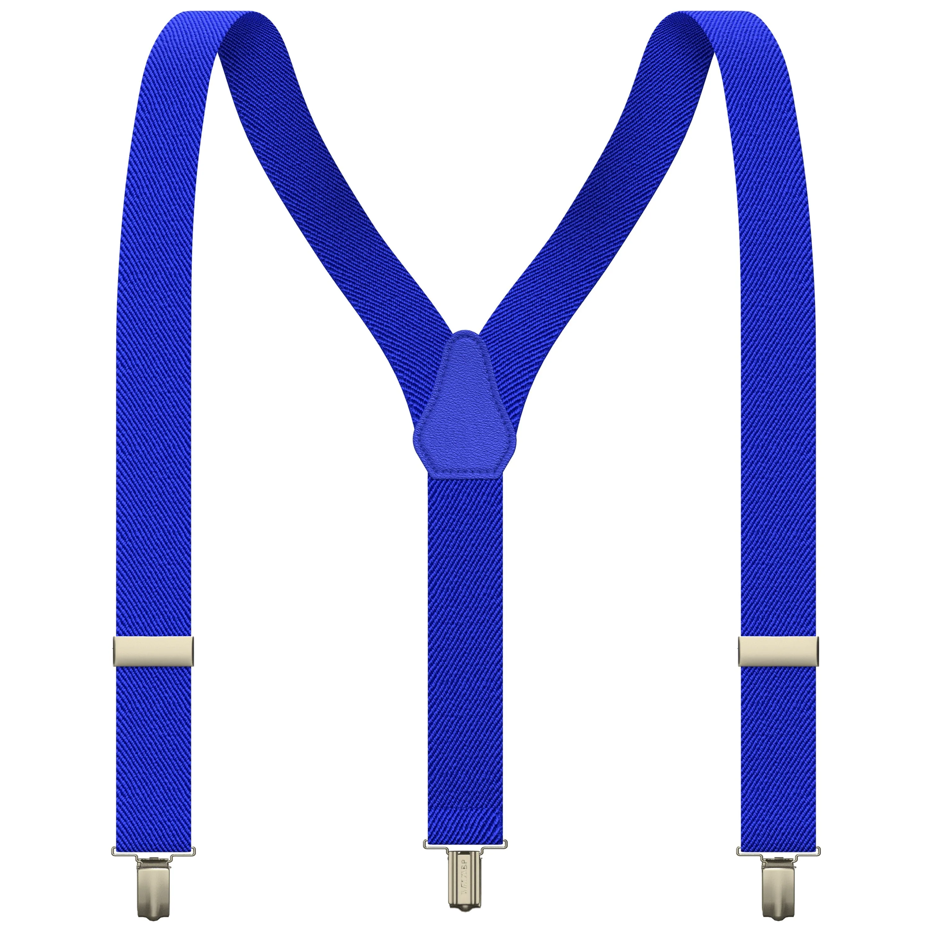 Royal Blue Slim Suspenders for Men & Women Boys & Girls Y-back Shape 1 inch wide