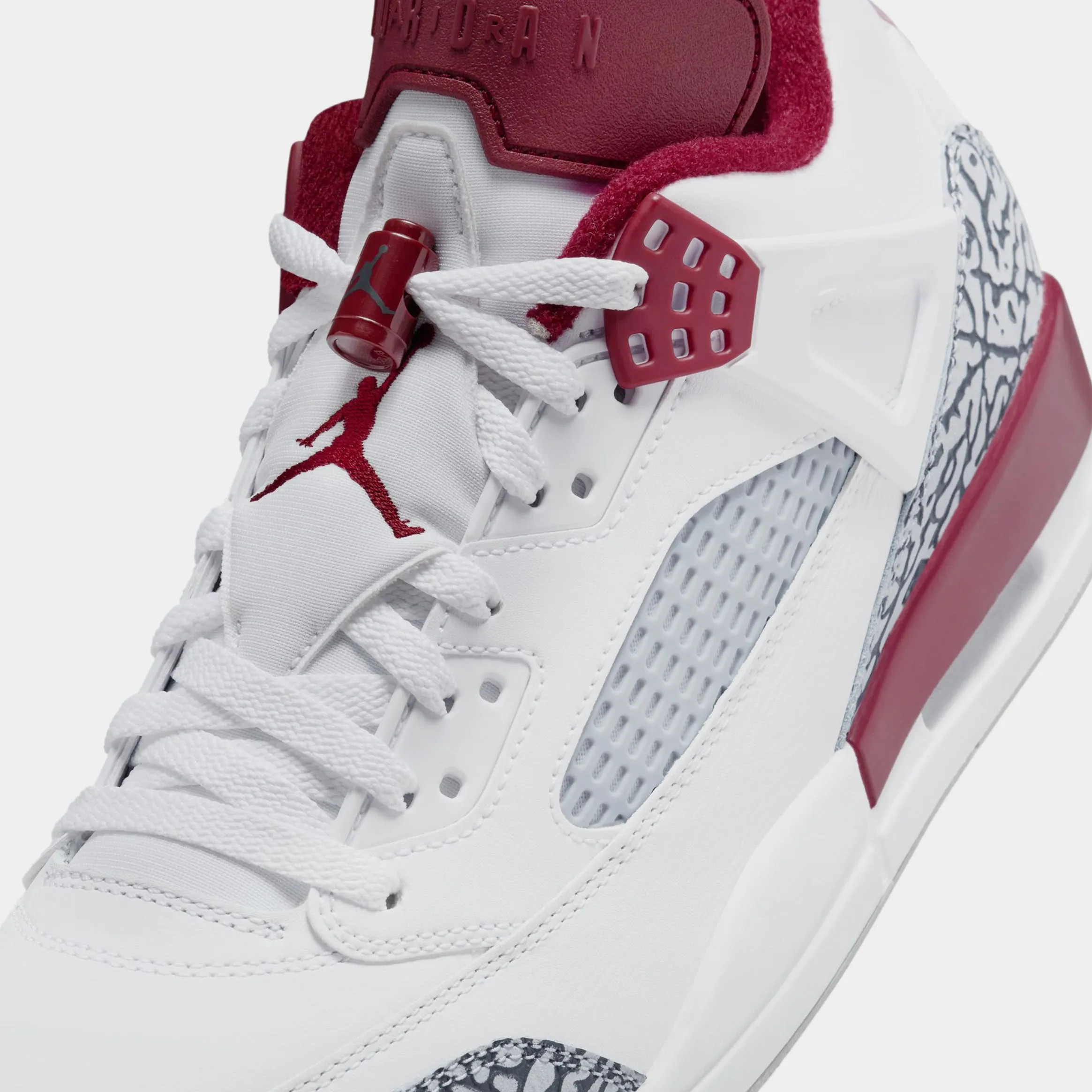 Spizike Low Mens Basketball Shoes (White/Wolf Grey/Anthracite/Team Red)