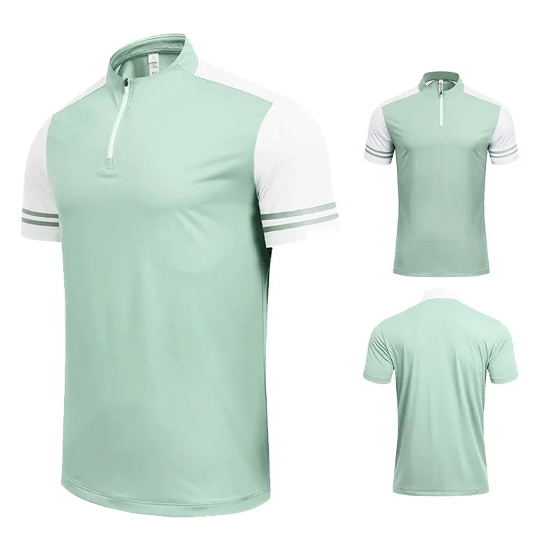 Stylish Men's Sports Polo T-Shirt with Zipper - SF2162