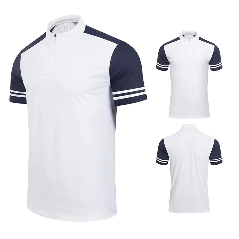 Stylish Men's Sports Polo T-Shirt with Zipper - SF2162