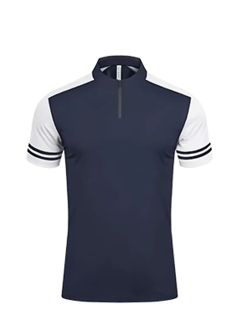 Stylish Men's Sports Polo T-Shirt with Zipper - SF2162