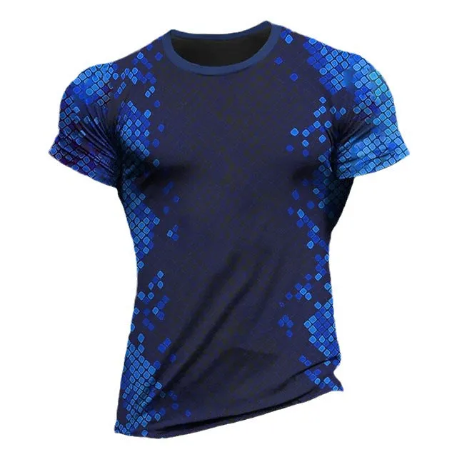 Summer Quick Drying Material Sports T-shirt Outdoor Running T-shirt Men