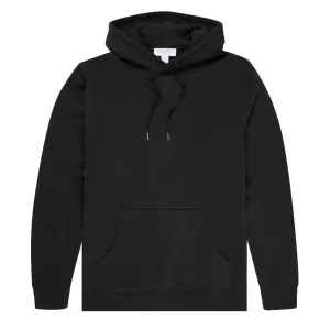 Sunspel Loopback Overhead Hoody Black